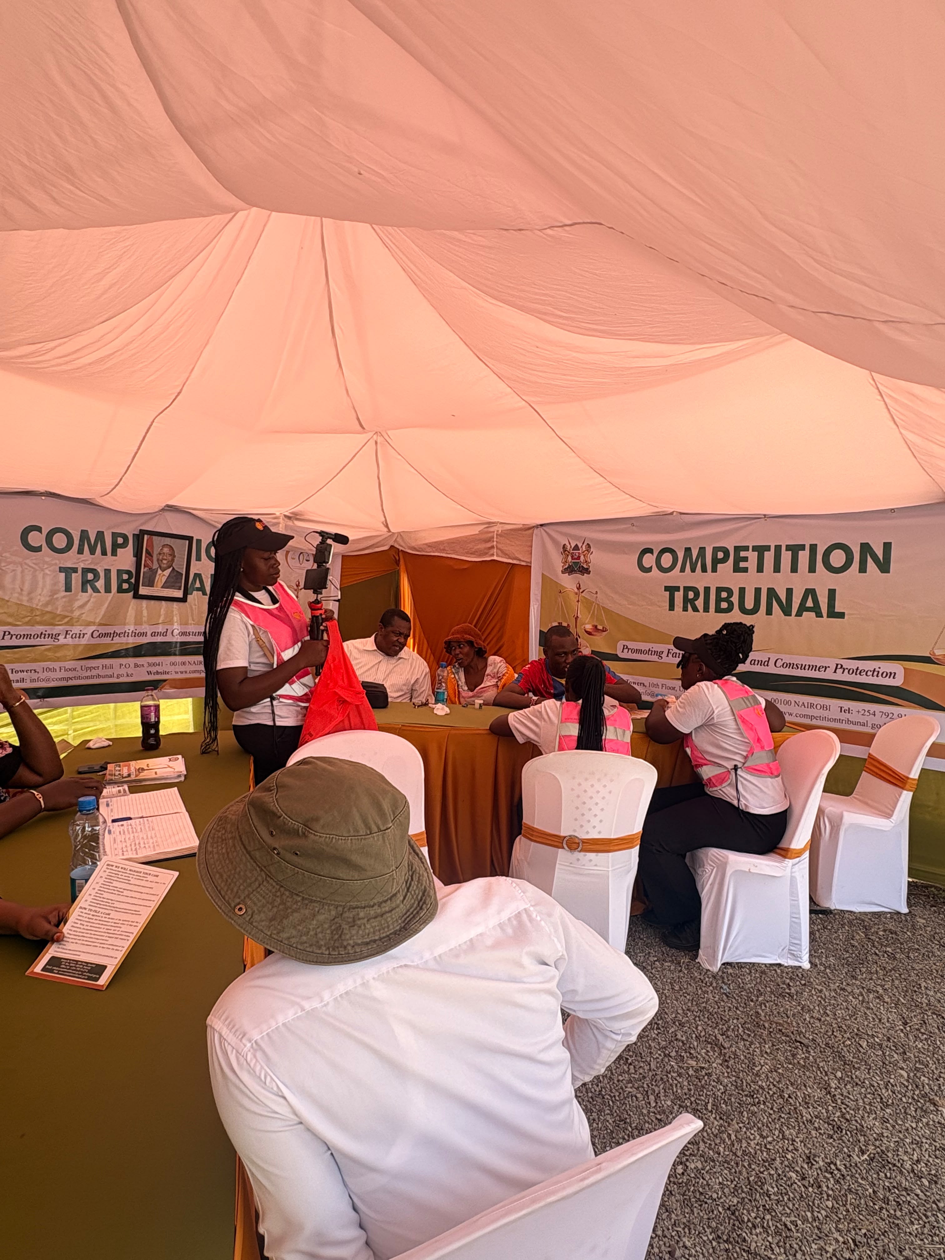 The Competition Tribunal of Kenya successfully participated in the Kisumu National Agricultural Show,held from 19th to 25th July 2026,as part of its ongoing commitment to enhancing public awareness and improving access to justice in the competition and consumer welfare matters.The participation formed part of of the Tribunal's strategic public engagement initiatives aimed at increasing awareness of its mandate and services among Kenyans.Members of the secretariat engaged members of the public,exhibitors,bus